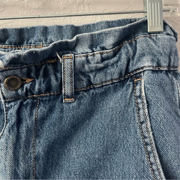Zara Woman’s Paper Bag Denim Jeans Blue Wash Size:2 Preloved - Picture 7 of 12